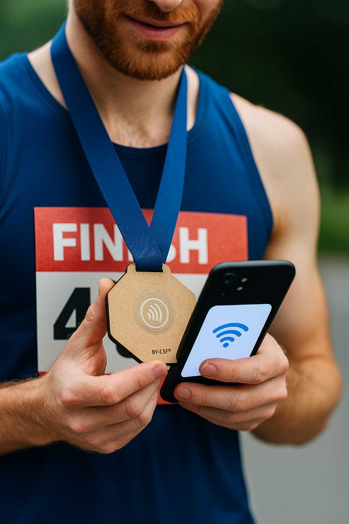 Athletics Labs médaille NFC événementielle